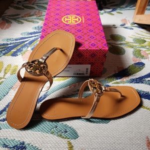 Tory Burch Mini Miller size 8.5 in Rose Gold